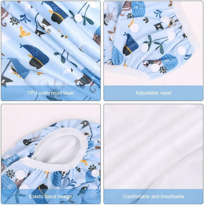 reusable use – an economical and eco-friendly solution, easy washing – the diaper can be machine washed and