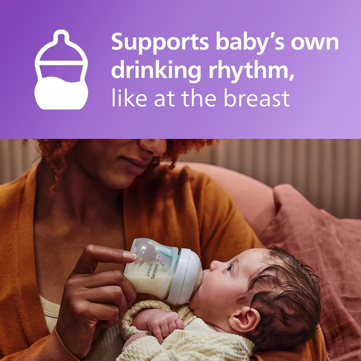 PHILIPS AVENT Natural RESPONSE AIRFREE VENT set biberon 260ml x2 + suzetă