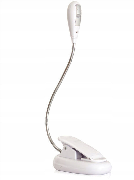 REER Mummy&Me lampka nocna LED z elastyczną szyjką na klips, biała lampka dla dzieci 0+ 5/10 lm