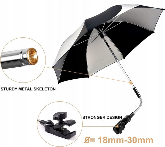 ZJ RIGHTO parasol ochronny do wózka średnica 74 cm promienie UV wodoodporny