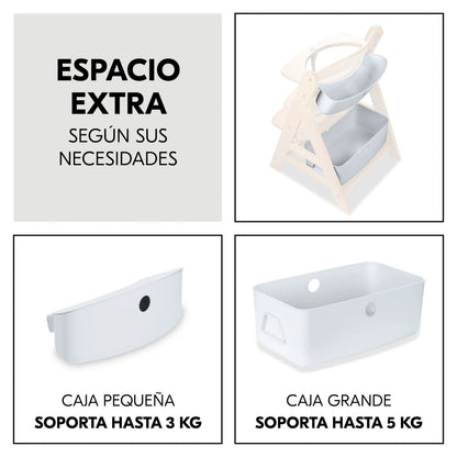 Hauck Alpha Box Set organizer per seggiolone bianco