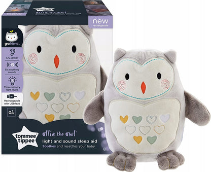 TOMMEE TIPPEE Eule Ollie Kuscheltier Geräusche ohne Licht