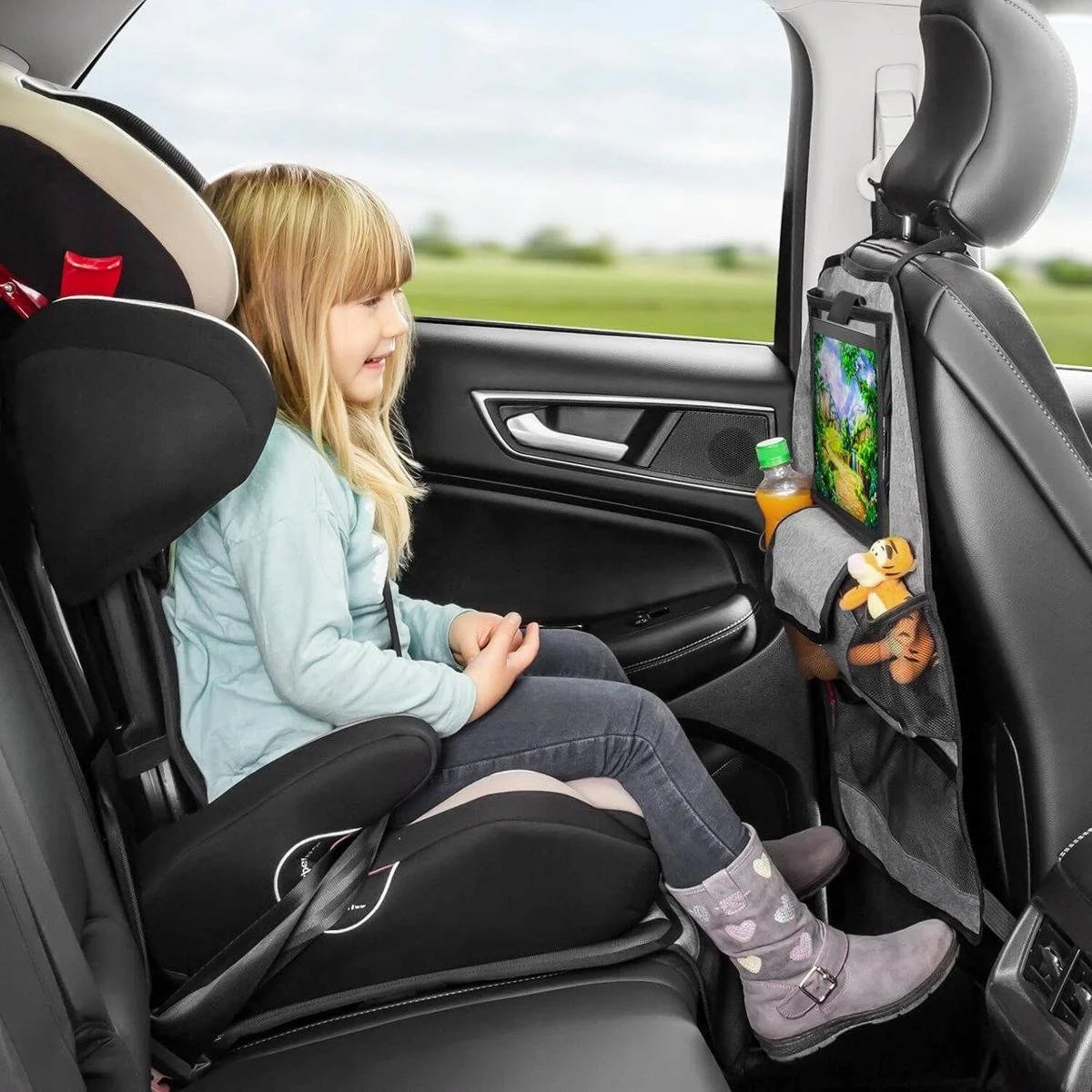 REER TravelKid Entertain organizer auto con tasca per tablet