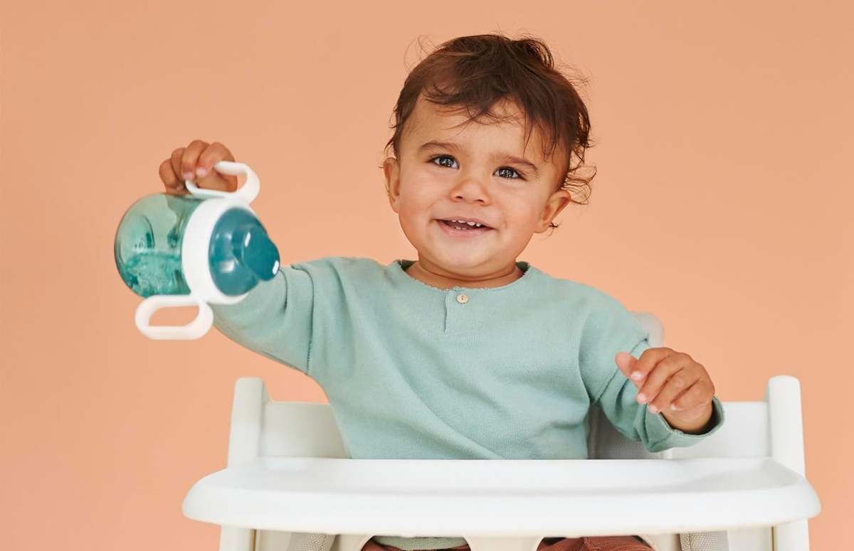 MEPAL Sippy Cup anti-lekbeker dubbelzijdige tuit 200 ml 6 m+