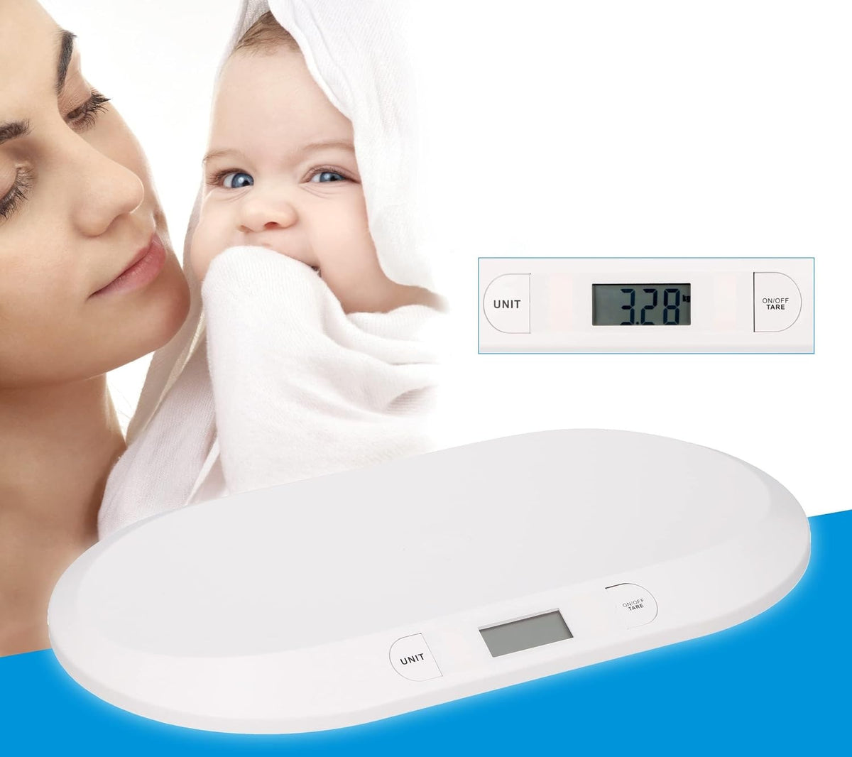 GRUNDIG waga cyfrowa LCD dla dzieci i małych zwierząt do 20 kg