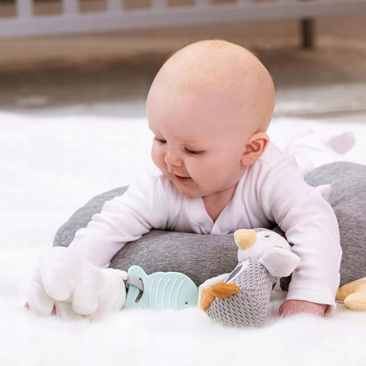 NUBY cuscino per il gioco a pancia in giù con giocattoli