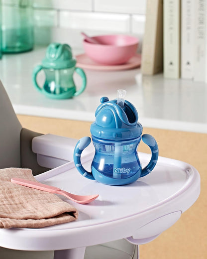 NUBY anti-lekbeker met rietje 12 m+ 270 ml