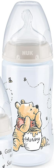 NUK First Choice+ Winnie de Poeh fles 300 ml 6-18 m speen M