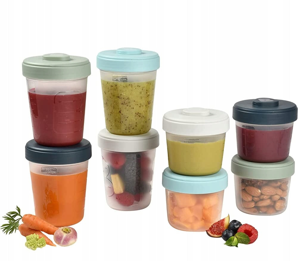 BEABA recipiente pentru alimente 4 x 150ml 4 x 250ml