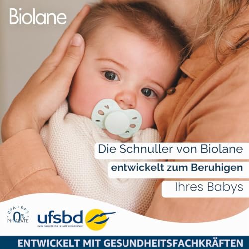 Biolane clip in cotone per ciuccio con ciondolo