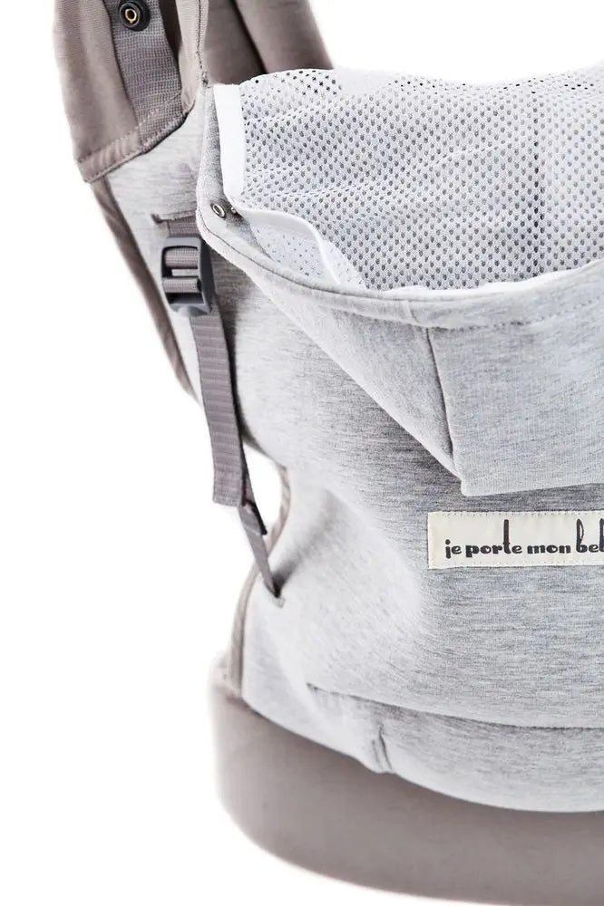 LOVE RADIUS nosidełko ergonomiczne z kapturem HOODIE CARRIER, szare nosidło dla dziecka