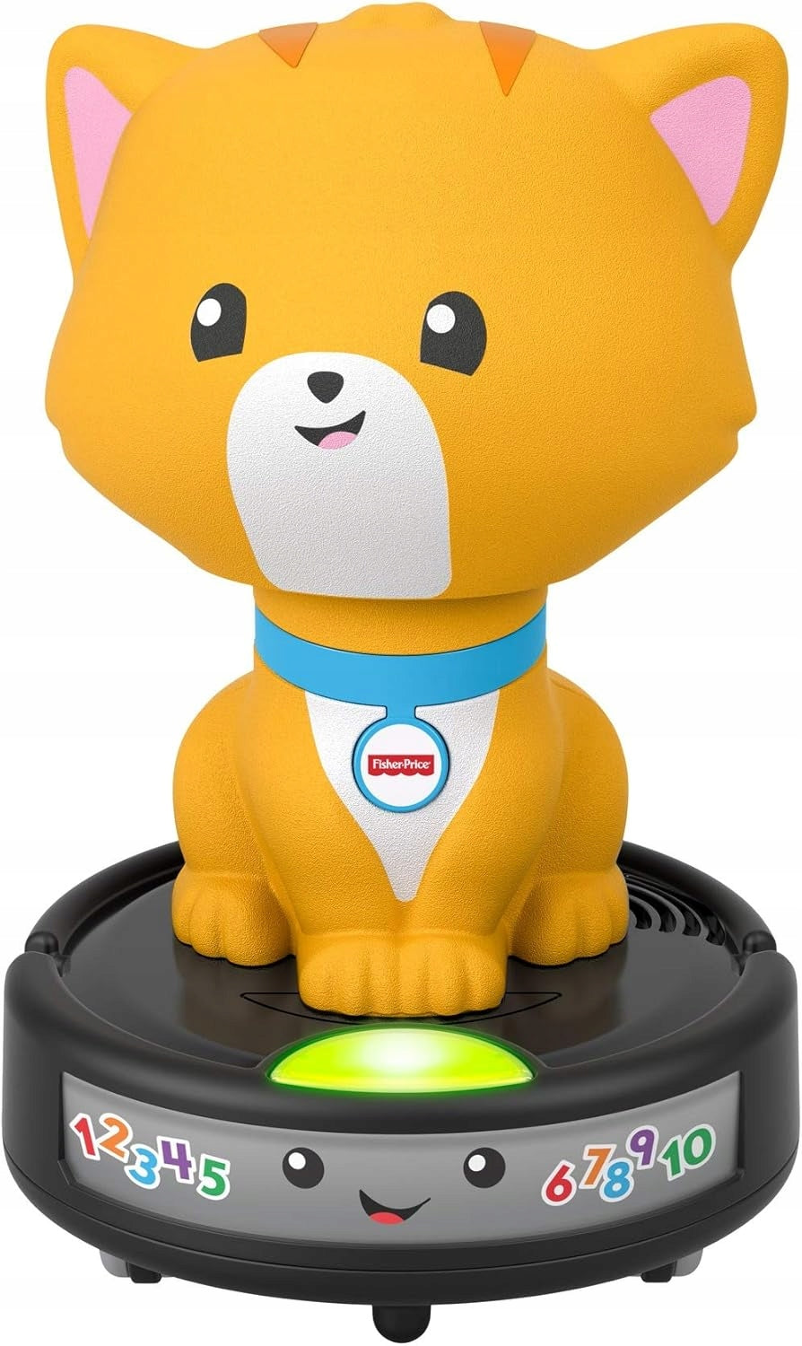 FISHER-PRICE GMX70 cat on a self-propelled vacuum cleaner