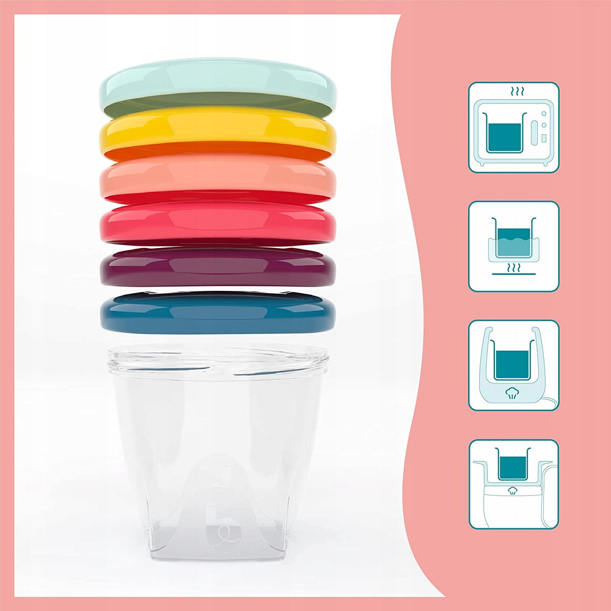 BABYMOOV Babybols bakjes 6 x 250 ml