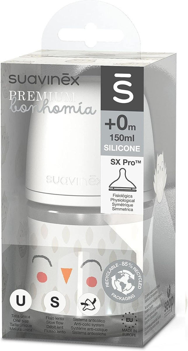 SUAVINEX PREMIUM butelka ze smoczkiem SX PRO 150 ml 0m+ – zdjęcie produktu 3