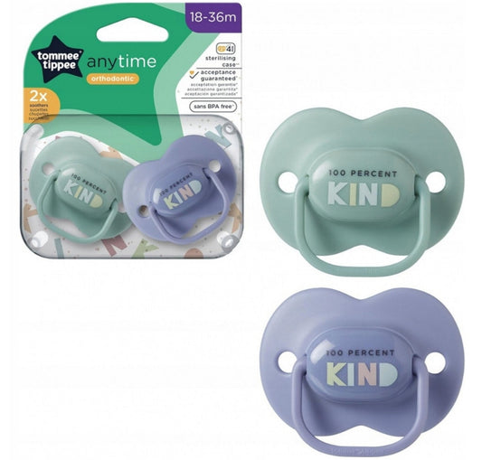 TOMMEE TIPPEE AnyTime succhietti calmanti x2 18-36 mesi ORTODONTICI