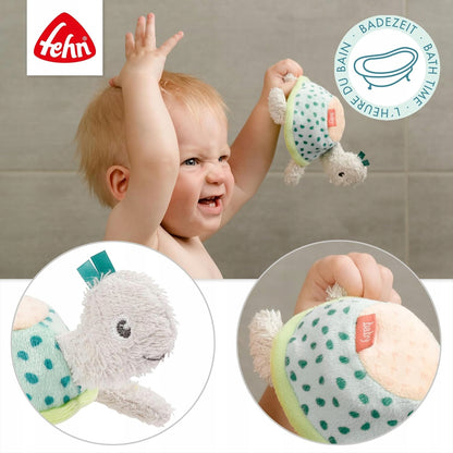 FEHN gąbka do mycia zabawka do kąpieli ŻÓŁW 14 cm 0+ – zdjęcie produktu 3