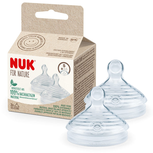 NUK for Nature smoczek do butelki x2 S 0-6msc