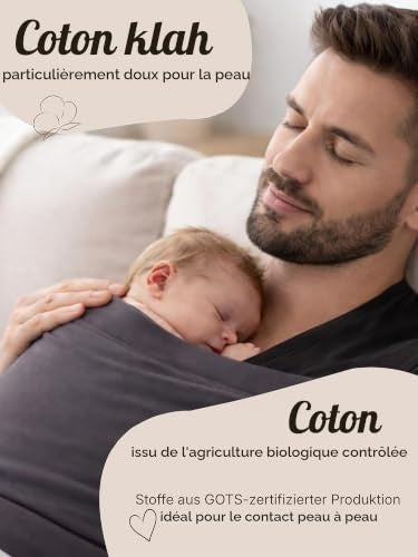 HOPPEDIZ Baby Bonding Top per il marsupio antracite M