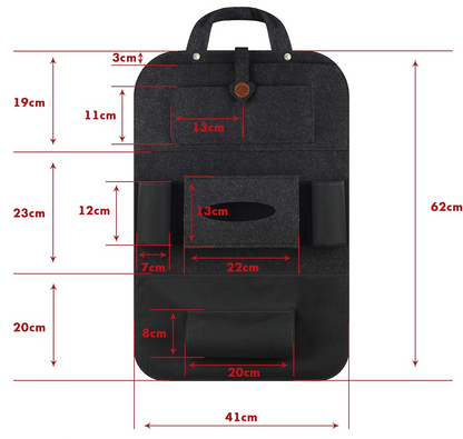 ALECAT protezione organizer per sedile auto 41x62 cm