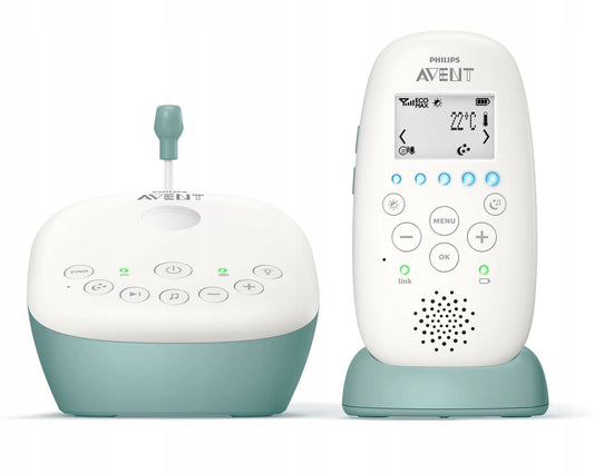 PHILIPS AVENT SCD731/26 niania elektr. + projektor, cyfrowa niania z bazą ładującą, biała