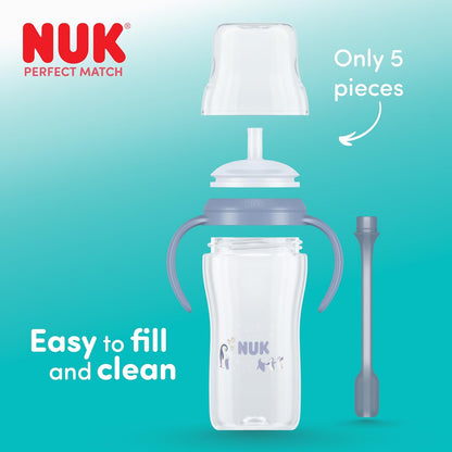 NUK Perfect Match ποτηράκι με καλαμάκι 260 ml 8m+ – φωτογραφία προϊόντος 5