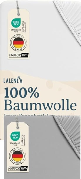 LALENI hoeslaken met elastiek 60/120 70/140 x2 stuks