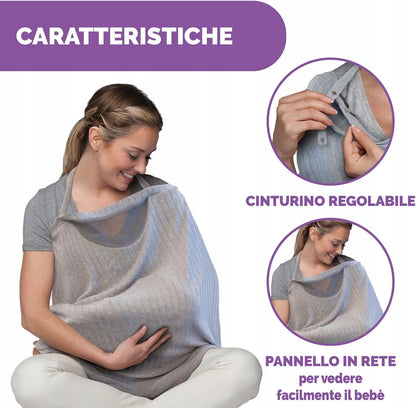 CHICCO Boppy Infinity szal i dyskretna osłona do karmienia 2w1 – zdjęcie produktu 3
