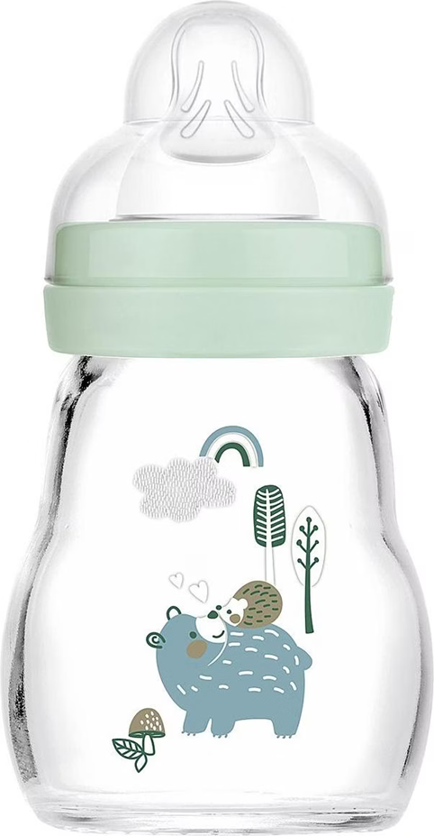 MAM Feel Good butelka szklana 170 ml 0 m+ smoczek 1