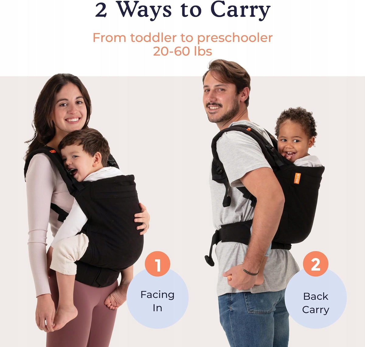 BECO TODDLER porte-bébé à boucle 9-27kg