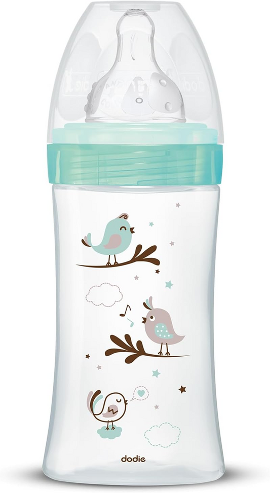 DODIE biberon in vetro 270 ml 0-6 mesi tettarella 2 flusso medio