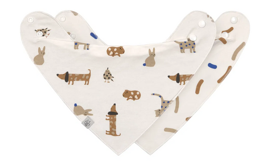 LASSIG bandana bavaglino x2 0-24 mesi