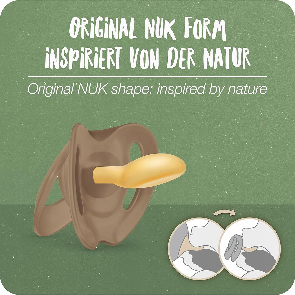 NUK for Nature smoczek uspokajający x 2 lateks 18-36msc, naturalny lateks BPA-free