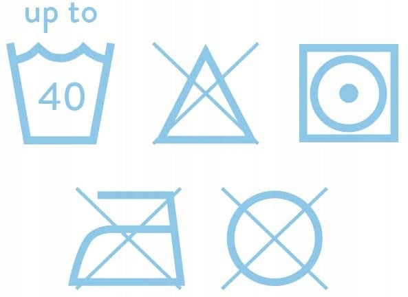 BAMBINO MIO pielucha do pływania rozgwiazda 6-12ms z oznaczeniami pielęgnacji i prania do 40°C
