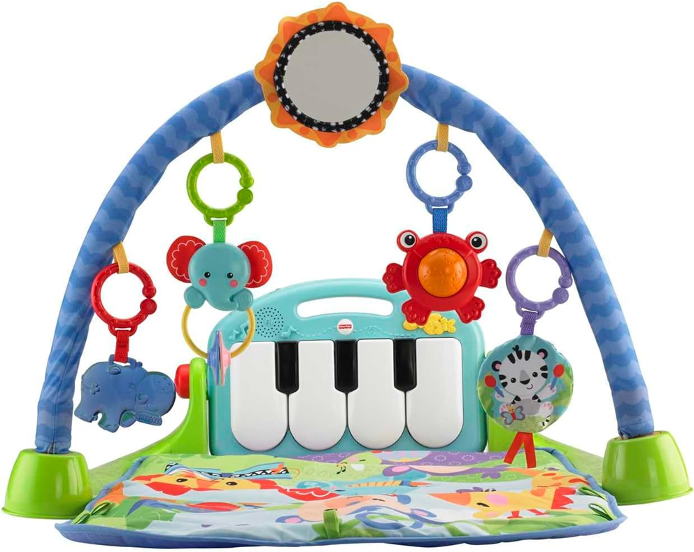 FISHER-PRICE tapis d'éveil 3-en-1 KICK&PLAY Piano Gym