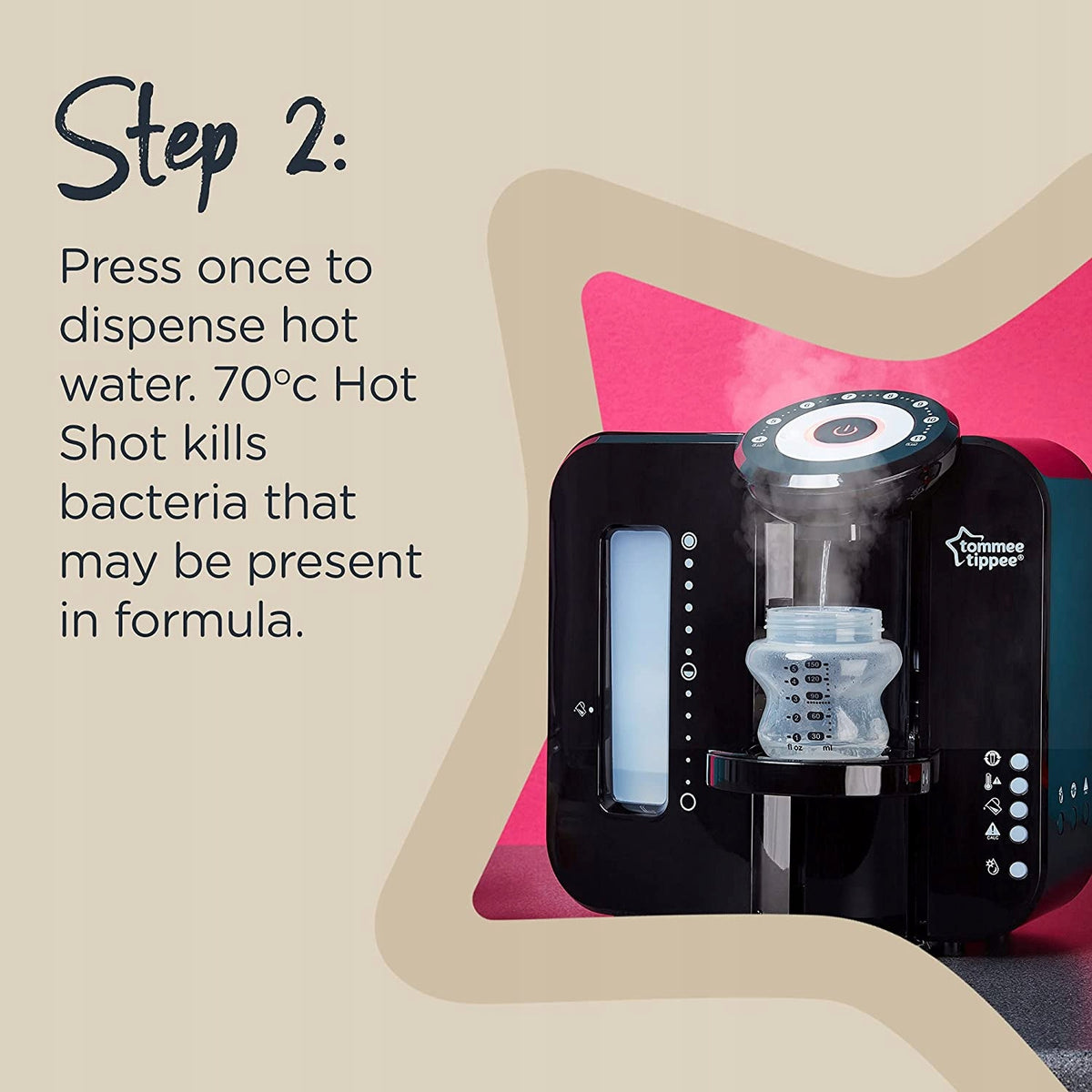 TOMMEE TIPPEE Perfect Prep EKSPRES DO MLEKA 2 min. czarny podgrzewacz do mleka, używany