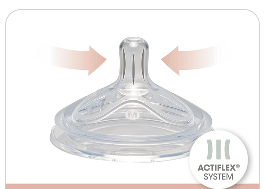 NIP First Moment biberon con tettarella misura M flusso medio 270 ml ACTIFLEX