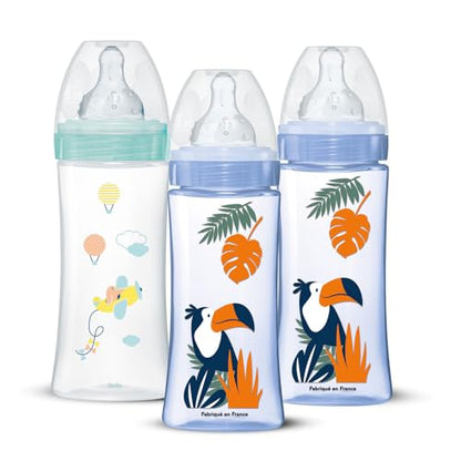 DODIE antikolikové fľaše 330 ml, 3 ks, modro-zelené