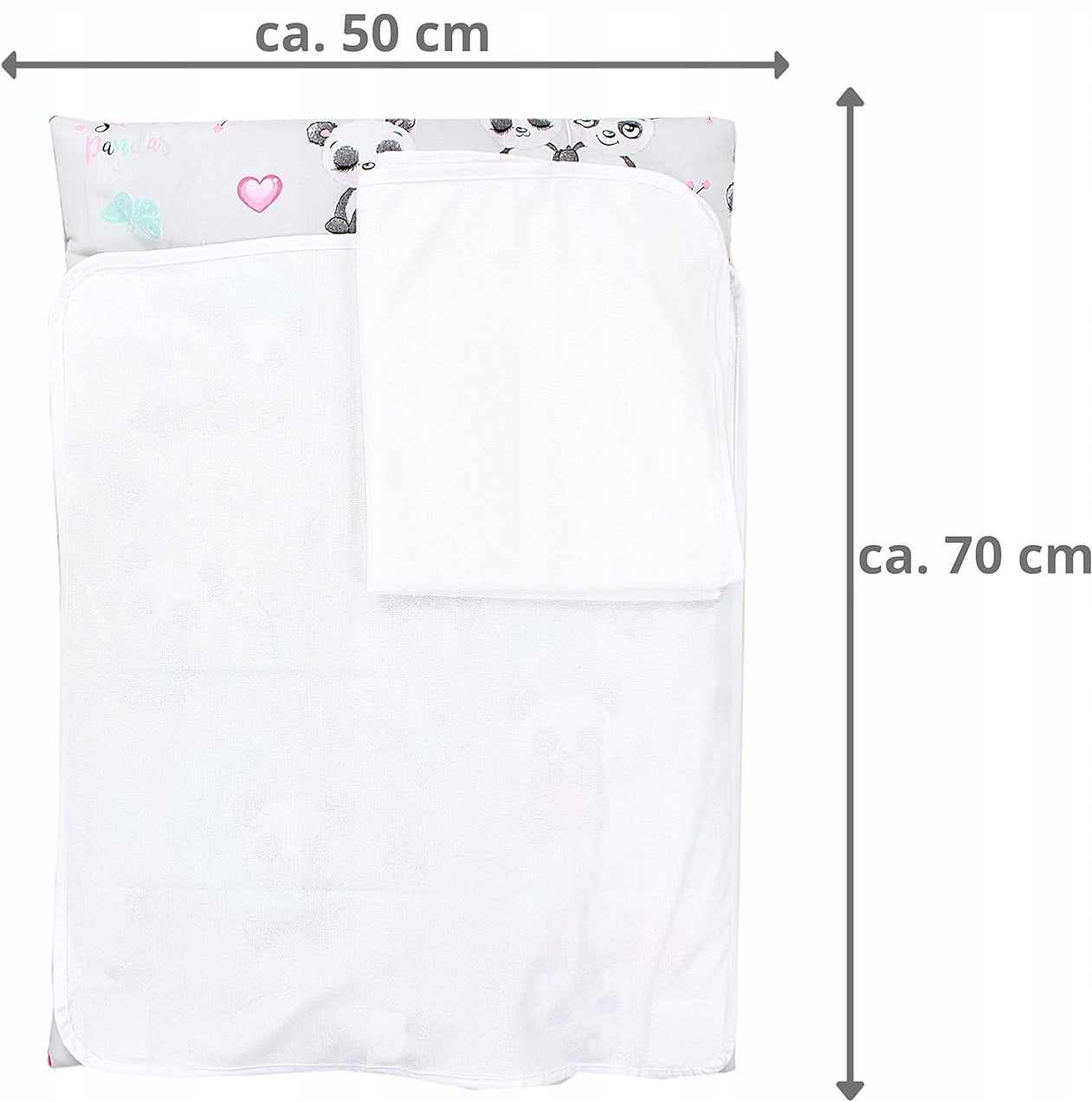 TUPTAM miękki przewijak z pokrowcami x2 75x50 cm – zdjęcie produktu 4