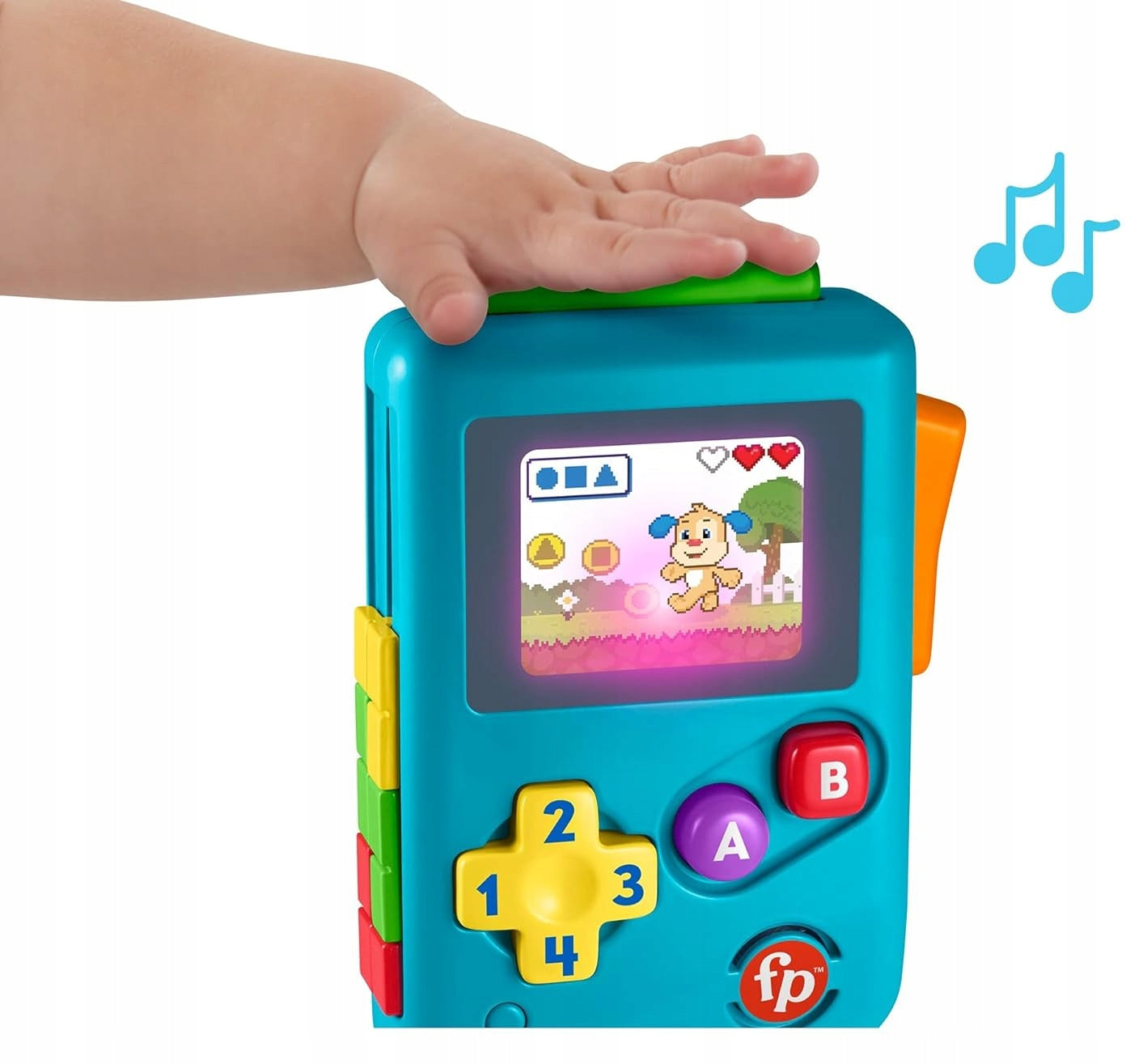 FISHER-PRICE Lil Gamer interaktywna konsola retro J.NIEMIECKI – zdjęcie produktu 4