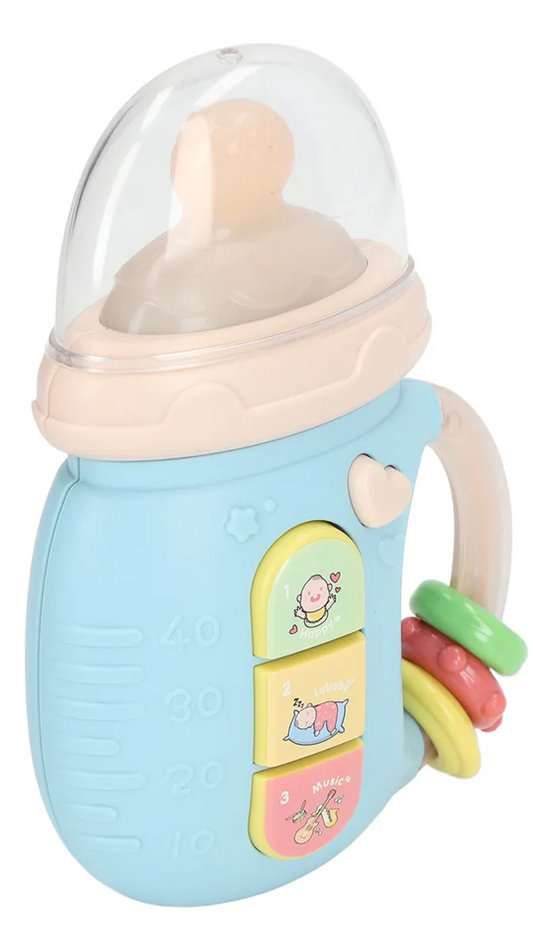 BAMBEBE suoni, luci + massaggiagengive in silicone e sonaglino J. INGLESE