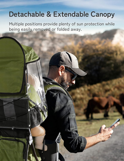 BESREY KRAXE zaino porta bambino da trekking 6-36 mesi