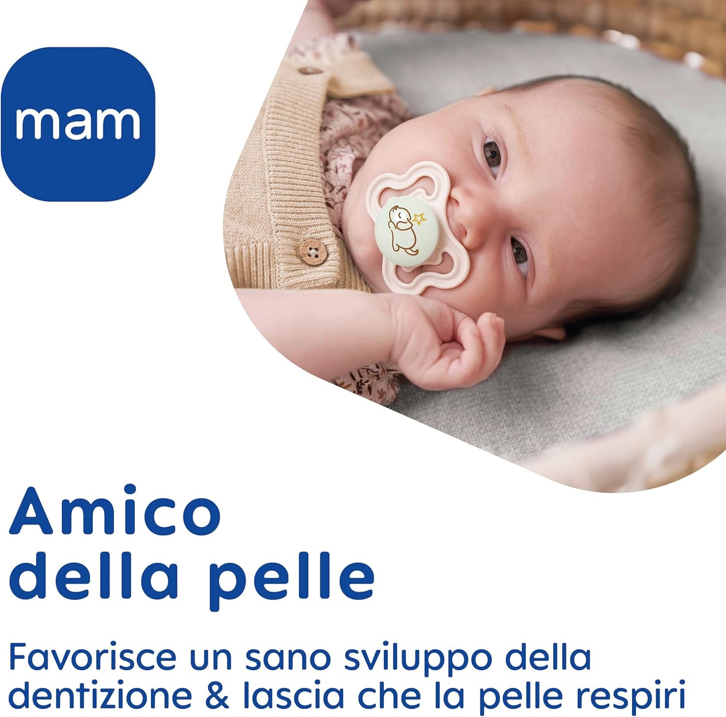 MAM Air Night smoczek uspokajający silikonowy 16 m+ x2 ŚWIECĄCE – zdjęcie produktu 3