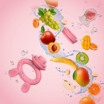 LUXIOR massaggiagengive dosatore di frutta per bambini 3 tettarelle 3-24 mesi