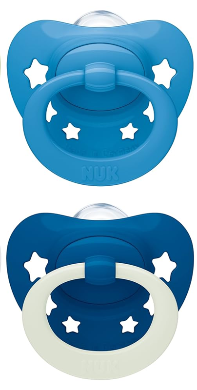 NUK STAR Beruhigungsschnuller x2 0–6 Monate DAY&NIGHT