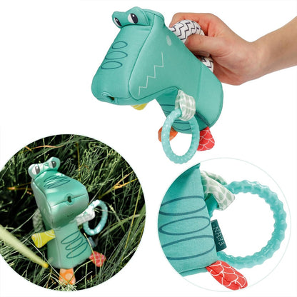 FEHN Plansch & Play crocodil stropitoare jucărie de baie 10 x 16 cm
