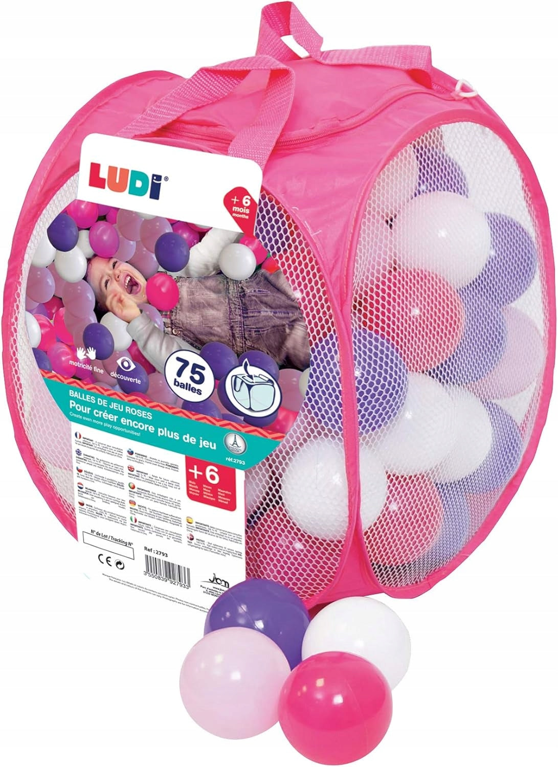 LUDI loptičky do suchého bazéna 75 ks