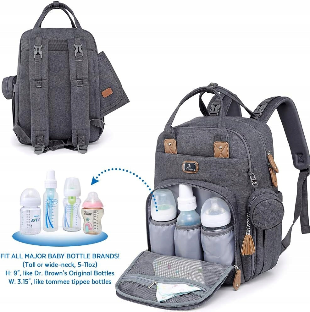 DIKASLON diaper bag backpack with changing pad