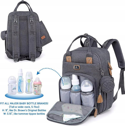 DIKASLON diaper bag backpack with changing pad