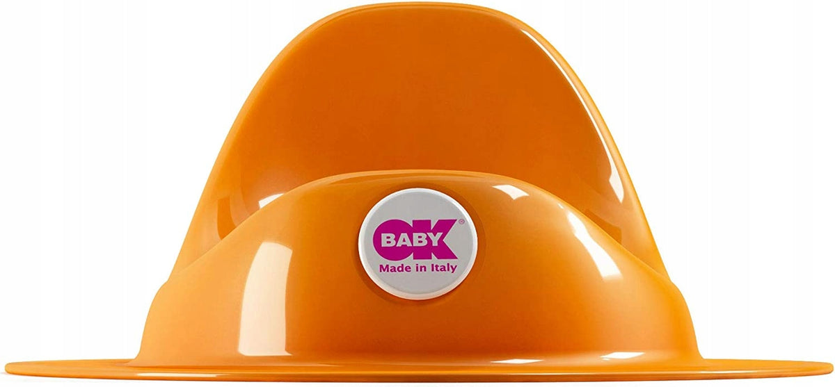 OKBABY Ergo nakładka na sedes pomarańczowa, ergonomiczna nakładka do toalety z wysokim oparciem