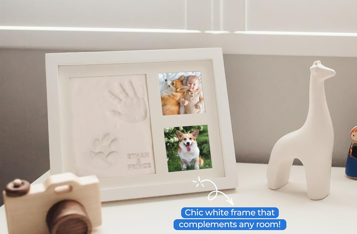 BUBZI photo frame and handprint & footprint kit